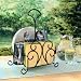 Scroll Serving Caddy - Wrought Iron Hand Made Design