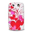 RIM Blackberry Storm 2 9550 (Storm 2) Verizon Crystal Silicone Image Skin Case "Red Hearts" Design