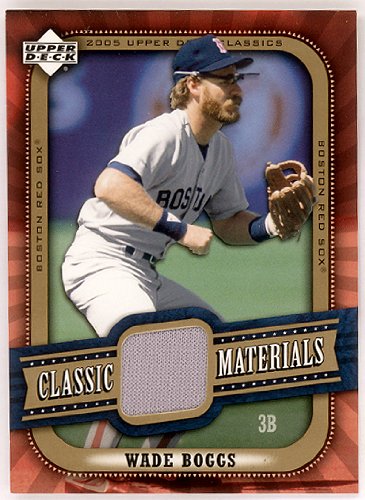 Wade Boggs 2005 Upper Deck Classics Game Worn Jersey