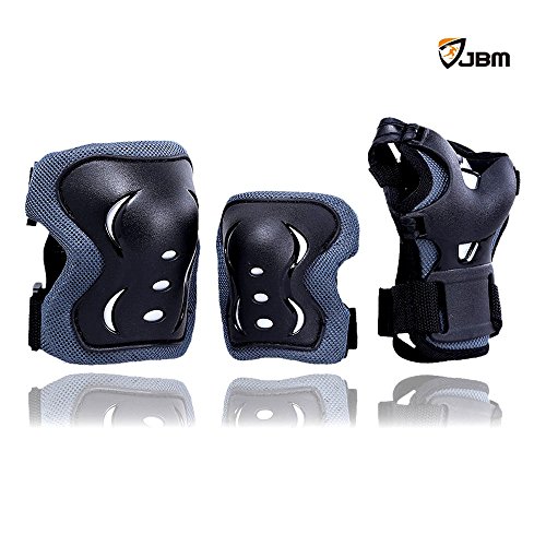 JBM® Popular Sports Protective Gear for Child/kid Safety Pads Safeguard Knee + Elbow + Wrist Pads Set Equipment for Roller Bicycle BMX Bike Skateboard Extreme Sports Bogu Protector