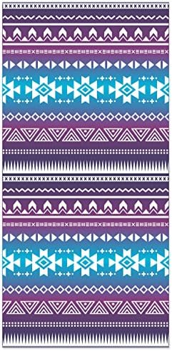 Aqua Pop Collection Geo Printed Cotton Fiber Reactive Beach Towel, Southwest