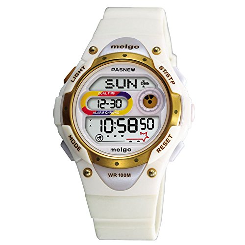 WISEÂ® Girls Watch, Ladies Watches, Waterproof 100m Watches, Digital Watches Sports Watches, 2001d (White)