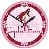 Phoenix Coyotes Wall Clock (Pink)
