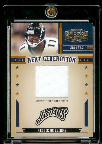 2005 Donruss Gridiron Gear Next Generation Reggie Williams Jersey Serial #106/150 Jacksonville Jaguars Football Card - Mint Condition - Shipped In Protective ScrewDown Case!