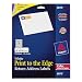 Avery 6870 White laser labels for color printing, 3/4x2-1/4 label, 750 labels/pack