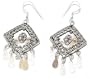 Girls Dangle Earring in Sterling Silver 2.5 inches (ers202)