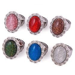 Glittery Chunky Ring Watch Gift Item ~Choice of Colors~