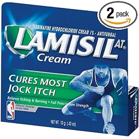 Lamisil AT Antifungal Cream for Jock Itch, .42-Ounce Packages (Pack of 2)