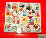 Produkt-Bild: Weihnachten: 24 - teiliges Baumschmuckset -handemalt, sch&ouml;ne Figuren