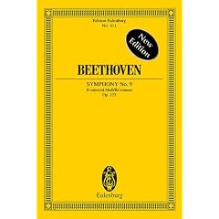 Sinfonie Nr. 9 d-Moll: "Choral". op. 125. 4 Solostimmen, gemischten Chor und Orchester. Studienpartitur. (Eulenburg Studienpartituren)