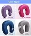 Yinglite Memory Foam Travel Neck Pillow U Shape , Ortho Therapy Neck Support Pillow with Velour Cover (Rose Red)
