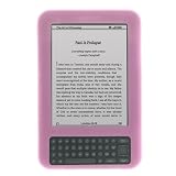 GTMax Pink Silicone Skin Soft Cover Case for Amazon kindle keyboard 3