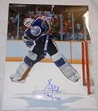 Grant Fuhr Autographed Edmonton Oilers 11x14 Photo W/PROOF, Picture of Grant Signing For Us, 5x Stanley Cup Champion, St. Louis Blues, Calgary Flames, Buffalo Sabres, Los Angeles Kings, Toronto Maple Leafs
