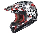HJC SP-X Skully MC-1 Visor Black/White/Red