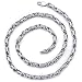 Alluring Strength: Unisex Stainless Steel Byzantine Chain 20 Inch Necklace Free Shipping