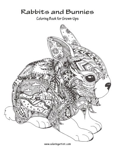 Rabbits and Bunnies Coloring Book for Grown-Ups 1