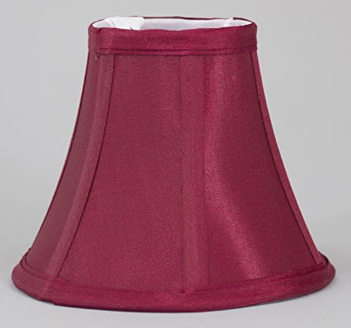 Albert Estate LTD, Burgandy Satin Shade,3x6x5,Softback with poly silk lining,Candle Clip Fitter