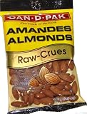 Review Dan-D-Pak  / Dan-D-Pak Raw Whole Almonds, 3.5-Ounce Bags (Pack of 12)