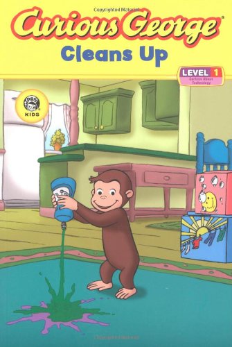 Curious George Cleans Up (CGTV Reader) (Curious George Early Readers)