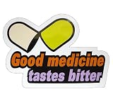 コトワザステッカー《良薬口に苦し/Good medicine tastes …