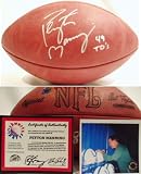 Peyton Manning Autographed Football with 2004 MVP and 49 TDs Inscriptions