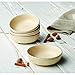 Rachael Ray Cucina Dinnerware 4-Piece Stoneware Fruit Bowl Set, Almond Cream