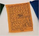 Prayer Flag with Auspicious Symbols; 4 3/4" (10 flags per roll)