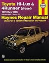 Toyota Hi-Lux and 4 Runner (diesel) Australian Automotive Repair Manual: 1979 to 1996 (Haynes Automotive Repair Manuals)