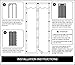 Magnetic Screen Door with Mesh Curtain keeps air in and keeps Bugs & Mosquitoes Out.Toddler And Pet Friendly. Fits Door Openings up to 37