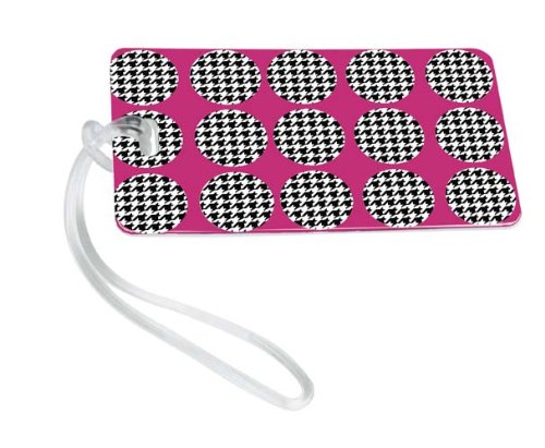 Buy Travelon  Houndstooth Luggage Tag Pink Black WhiteB002B3BMDS Filter