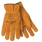 Tillman 1405 Brown Cowhide Split Drivers Gloves - Medium