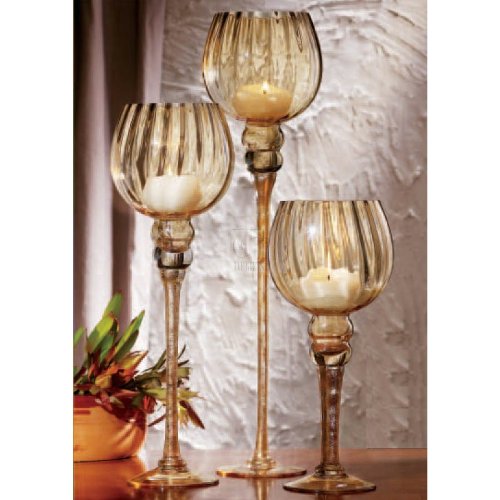 CHARISMA SET OF THREE HURRICANE GLASSES