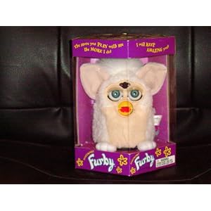 Electronic Furby by Tiger, 1998 White and Cream by 
