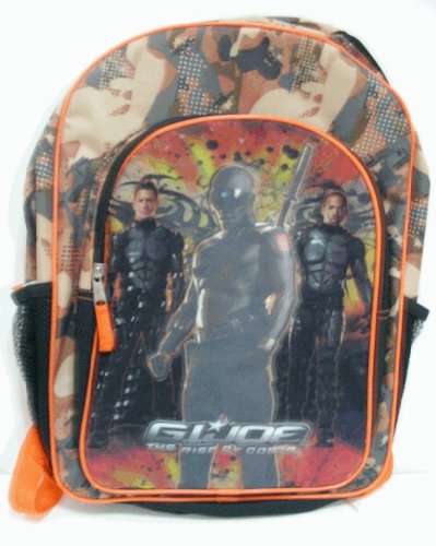  GI Joe Brown Camo Army Backpack Kids Travel Back Pack