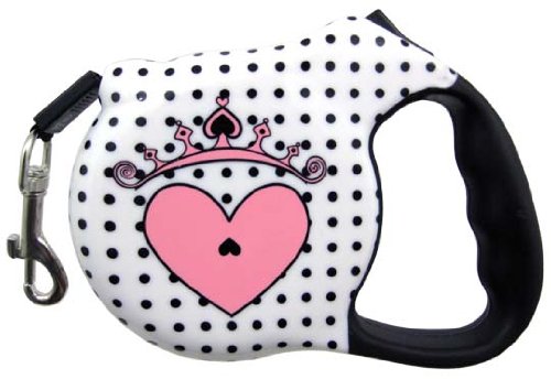 Avant Garde Couture Princess Retractable Dog Leash Med