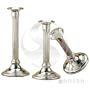 "Empire Sterling Plain Border Fluted Column Candlestick - 5.5"""