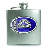 MLB Colorado Rockies Stainless Steel Hip Flask 6oz