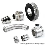 Copperfield 77406 Selkirk Direct-temp Termination Kit, Straight Out, Horizontal, For Pellet and Corn Installations
