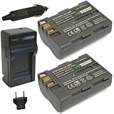 Wasabi Power Battery (2-Pack) and Charger for Nikon EN-EL3e and Nikon D50, D70, D70s, D80, D90, D100, D200, D300, D300S, D700