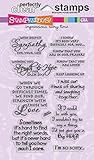 Stampendous SSC1117 Perfectly Clear Stamp, Sincere Sentiments