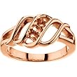 14K Rose Gold Mother's Ring - 2 Gemstone -- YOU CHOOSE THE COLORS!