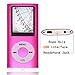 Tomameri Pink Portable MP4 Player MP3 Player Video Player with Photo Viewer , E-Book Reader , Voice Recorder with 32 GB Micro SD Card