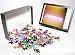 Photo Jigsaw Puzzle of Polaroid of colourful stripes created by coloured fluorescent tubes from Robert Harding