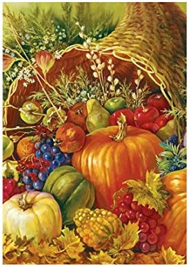 Custom Decor Flag Cornucopia Harvest Garden flags decorative flags initial flags party flags 28 x 40 Inch Double Sided banner home flags Print house flags