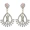 Pear Chandelier Hollywood Earrings- Clear