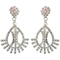 Pear Chandelier Hollywood Earrings- Clear