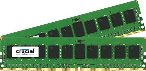 Crucial Technology 16GB (2x 8GB) 288-Pin UDIMM DDR4 (PC4-17000) Server Memory Module Kit, CL=15, DR x8, Unbuffered, 2133 MT/S Speed, ECC, 1.2V