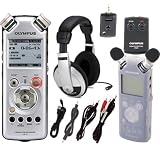 Olympus LS-11 6-Piece Bundle with Wireless Remote, Headphones, Skin & 1/8 Stereo Mini Cables