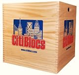 CITIBLOCS Original Wooden Building Block Set - 1000 Piece With Wooden Storage Box