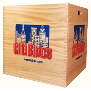 CITIBLOCS Original Wooden Building Block Set - 1000 Piece With Wooden Storage Box by CITIBLOCS